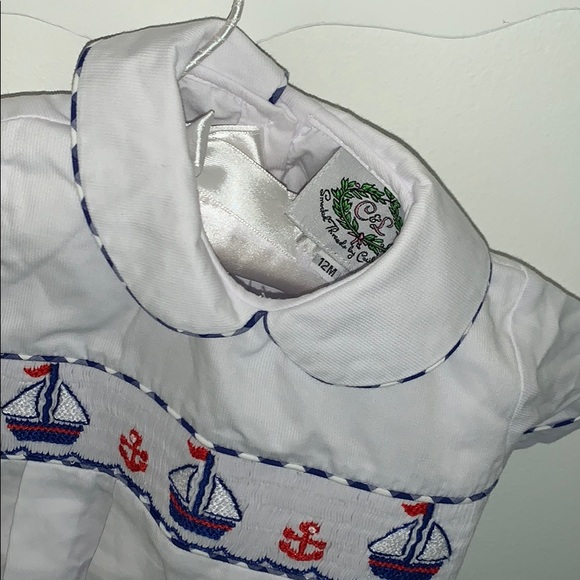 Cecil and Lou smocked bubble - Picture 3 of 3